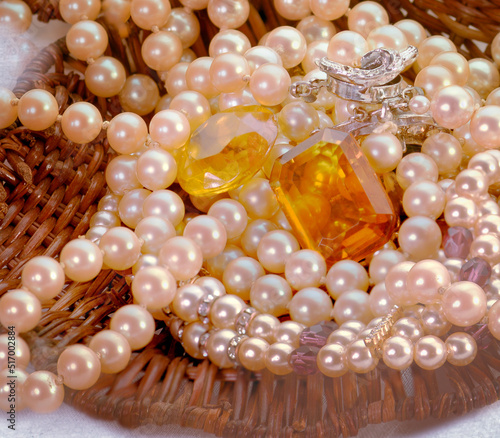 Pearls and Citrines