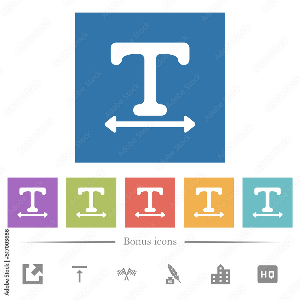 Adjust font width flat white icons in square backgrounds Adjust font width flat white icons in square backgrounds