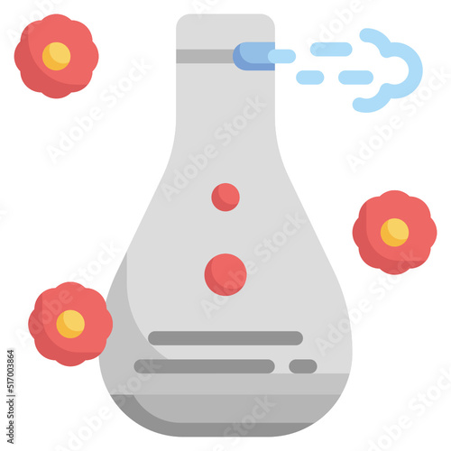 AIR FRESHENER flat icon,linear,outline,graphic,illustration
