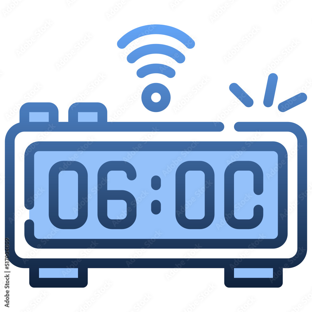 DIGITAL CLOCK Gradient icon,linear,outline,graphic,illustration DIGITAL CLOCK Gradient icon,linear,outline,graphic,illustration