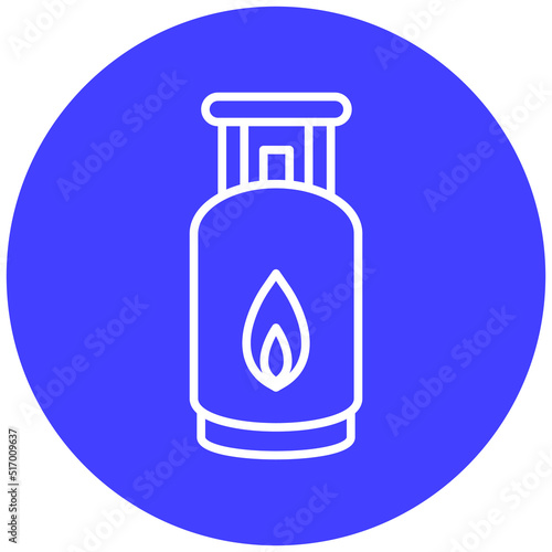 Gas Cylinders Icon Style