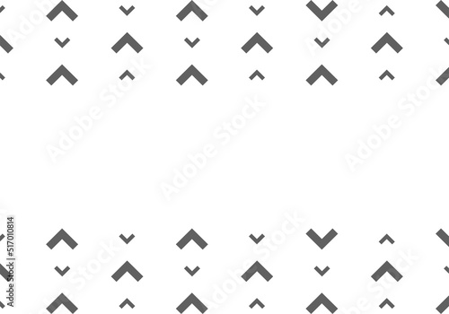 Vector. Grey and white abstract ethnic background. Pattern of angle brackets. Frame with copy space for text. Background design for advertising and typographic products. photo