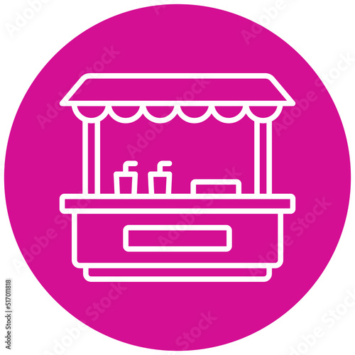 Drinks Stall Icon Style