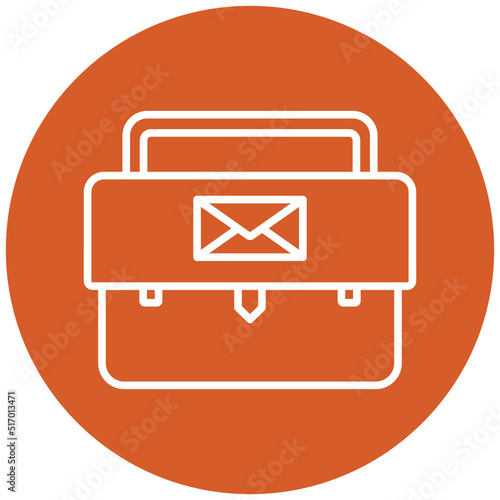 Mail Bag Icon Style