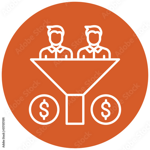 Sales Funnel Icon Style