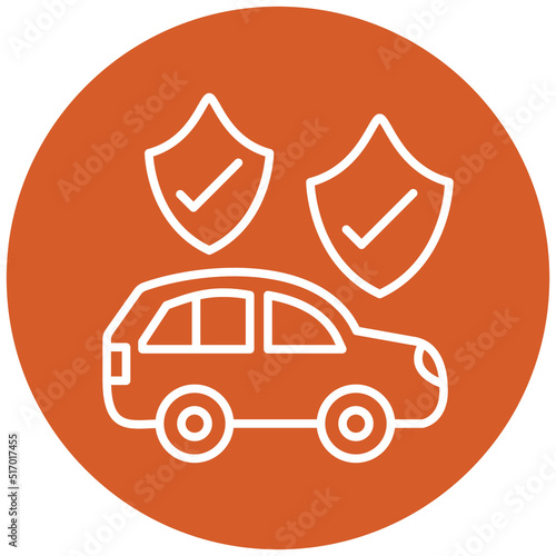 Car Insurance Icon Style