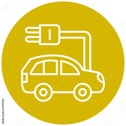 Electronic Car Icon Style