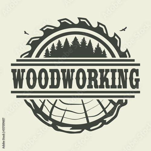 Woodworks Icon Silhouette Illustration. Carpentry Vector Graphic Pictogram Symbol Clip Art. Doodle Sketch Black Sign.