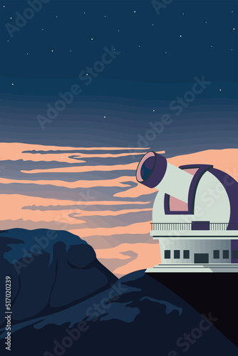 space observatory telescope scene