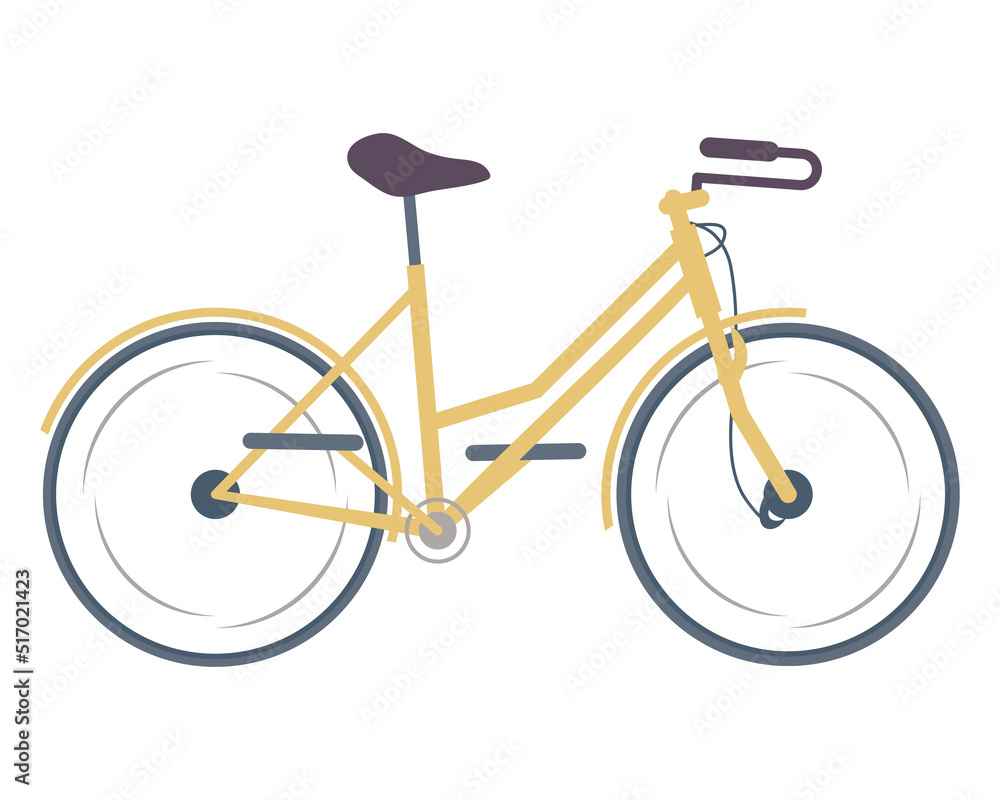 Fototapeta premium yellow bicycle vehicle