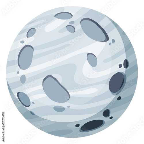 full moon space outer