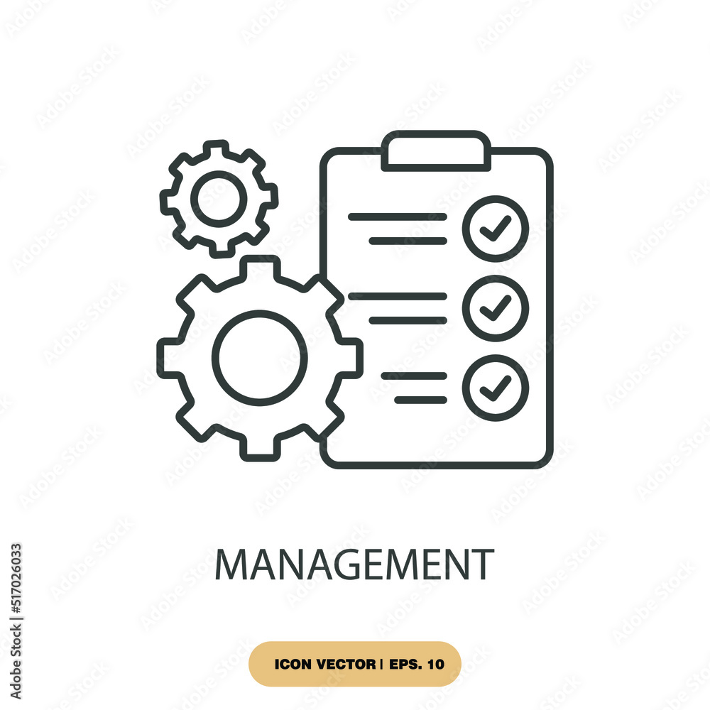 management icons  symbol vector elements for infographic web