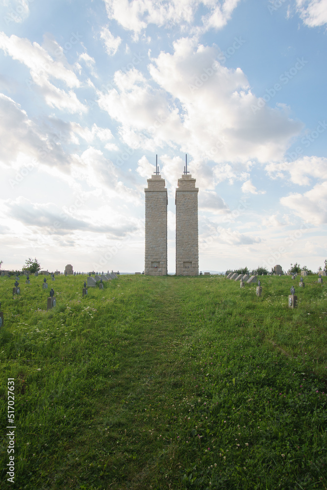 Cmentarz pierwszo wojenny w Staszkówce na górze Patria