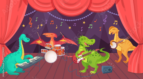 2206 S ST Dinosaur play music on theatre stage