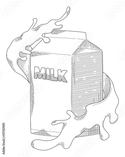 milk box sketch style