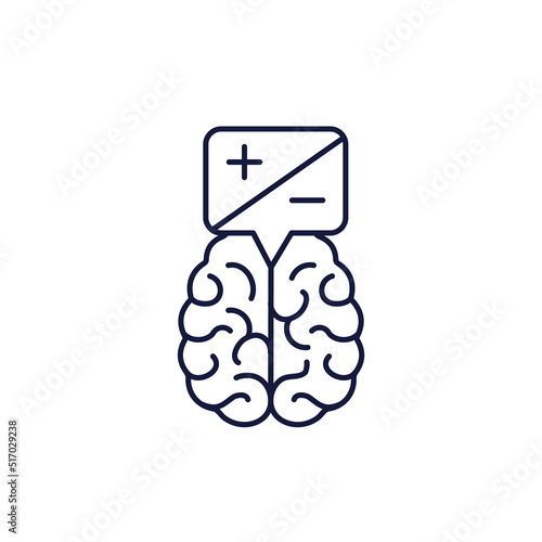 BPD - Borderline Personality Disorder icon showing mental illness design