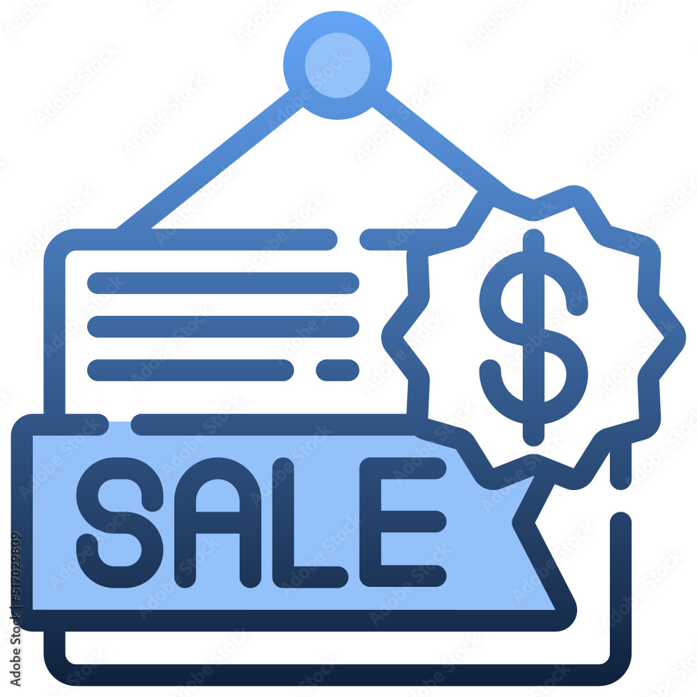 SALE SIGN Gradient icon,linear,outline,graphic,illustration SALE SIGN Gradient icon,linear,outline,graphic,illustration