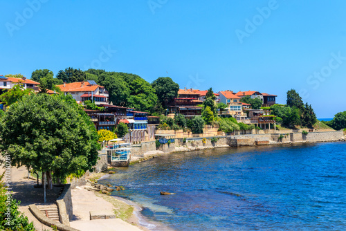 Print op canvas View of the embankment of the old town of Nessebar, Bulgaria