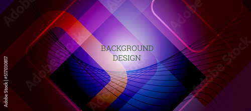 Geometric abstract background. Various geometric shapes. Cover design, background, wallpaper. Vector