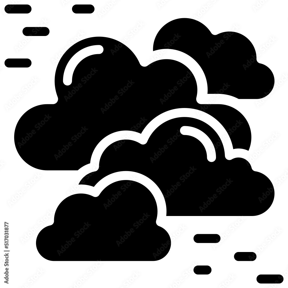 CLOUDS glyph icon,linear,outline,graphic,illustration CLOUDS glyph icon,linear,outline,graphic,illustration