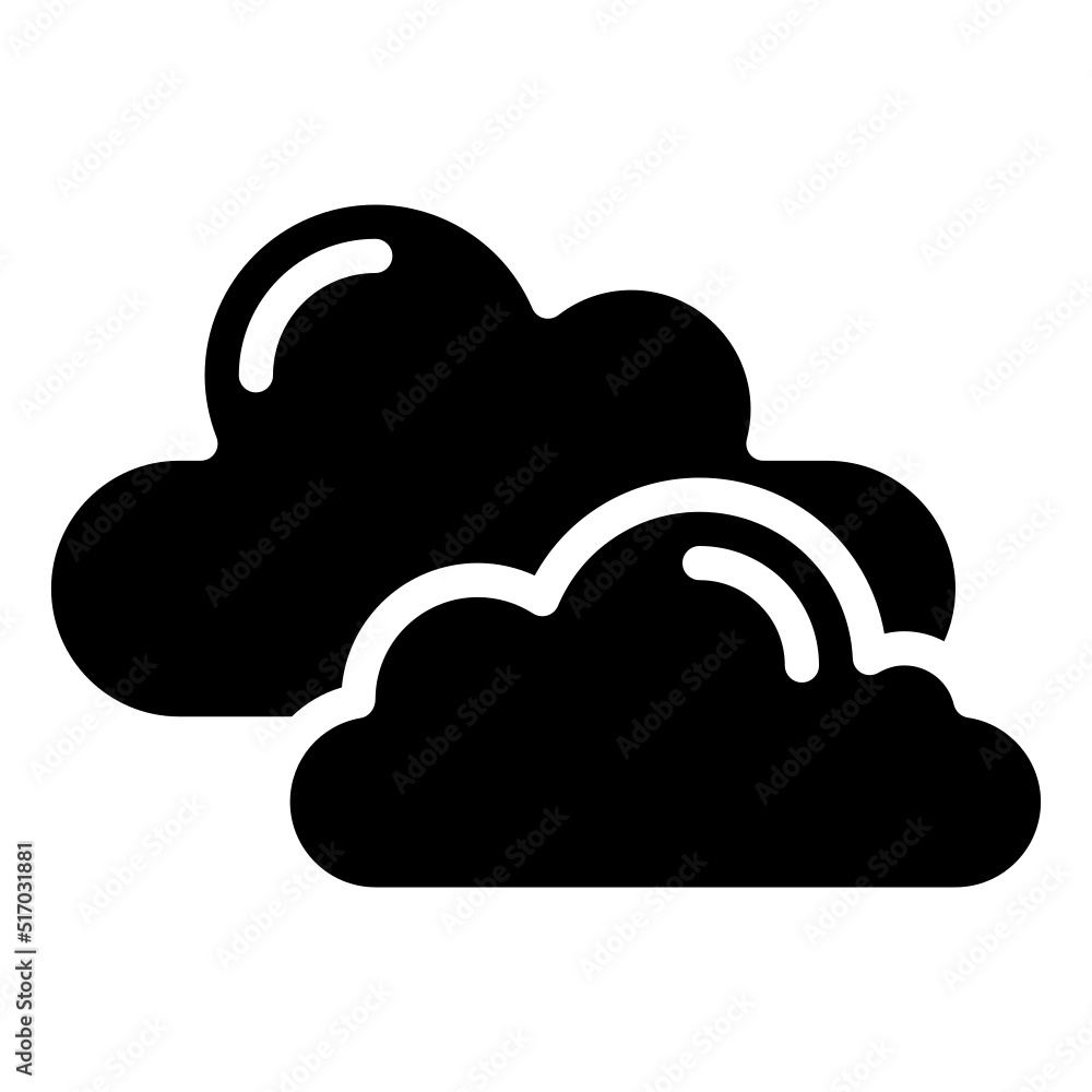 CLOUDY glyph icon,linear,outline,graphic,illustration CLOUDY glyph icon,linear,outline,graphic,illustration