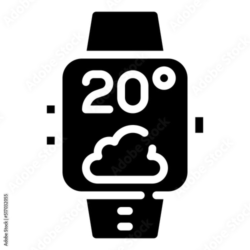 SMARTWATCH glyph icon,linear,outline,graphic,illustration photo