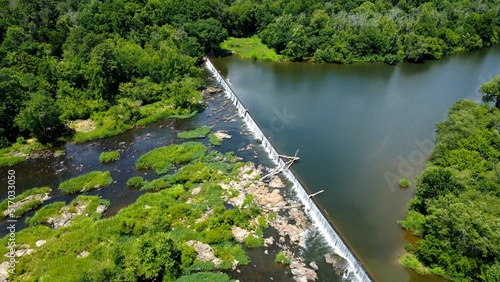 Beautiful shot of the Haw River in Pittsboro, NC