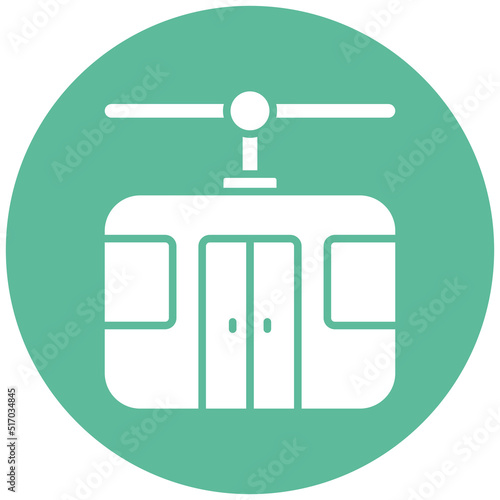 Cable Car Icon Style
