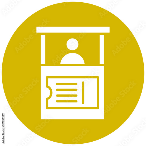 Ticket Counter Icon Style