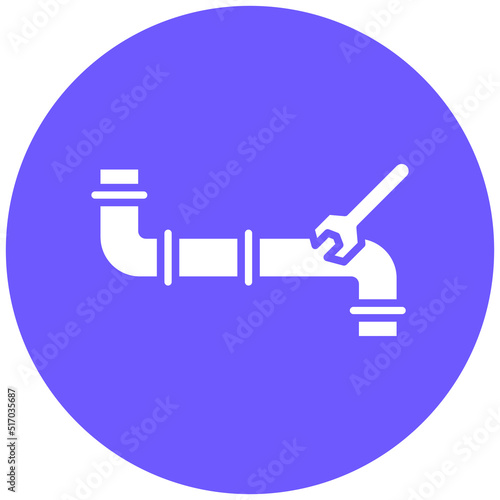 Pipe Fixing Icon Style