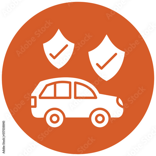Car Insurance Icon Style