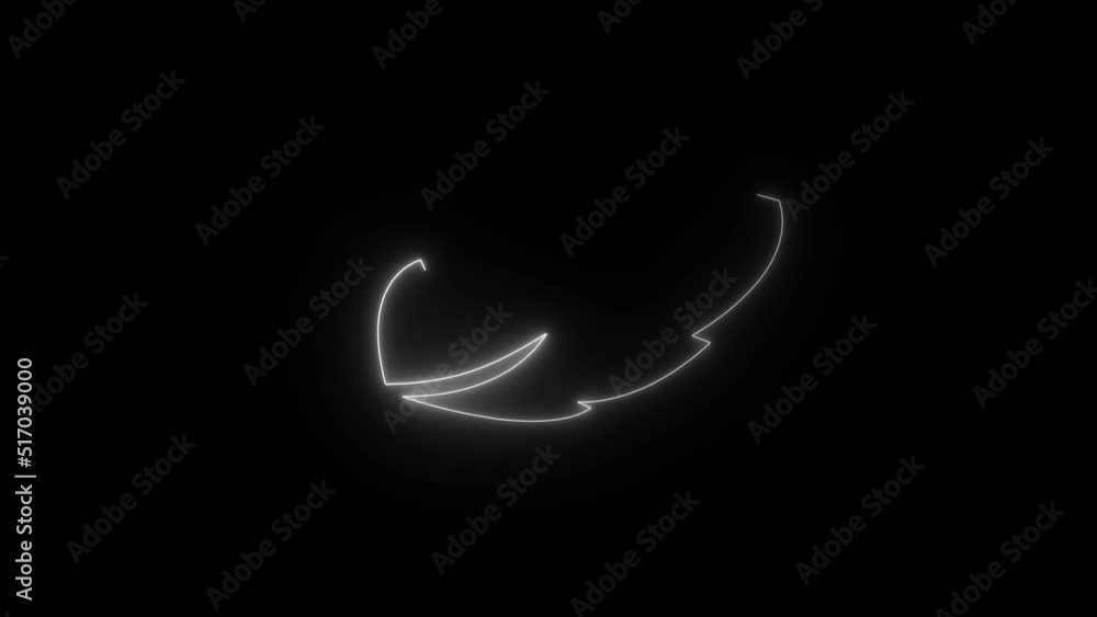 Feathers revealing abstract neon glowing color effect animation. Black background and copy space. Abstract animation for overlay or blending. Motion Graphic. Feathers revealing abstract neon glowing color effect animation. Black background and copy space. Abstract animation for overlay or blending. Motion Graphic.