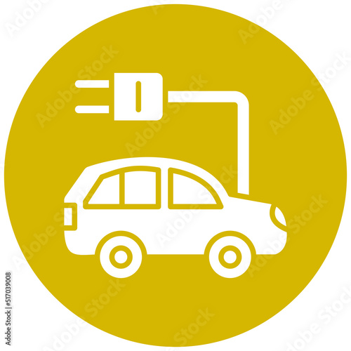 Electronic Car Icon Style
