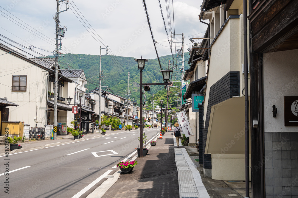  伊那市高遠町の町並み