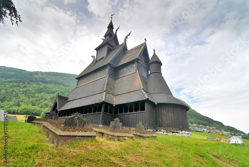 Hopperstad Stave Church at the village of Hopperstad