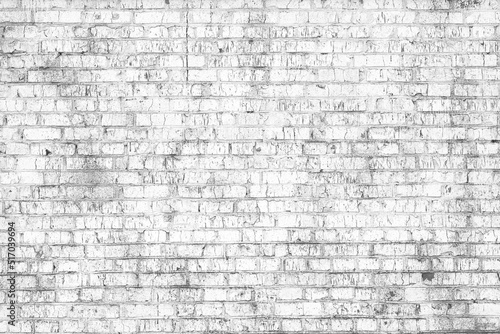 Brick wall with unusual white bricks