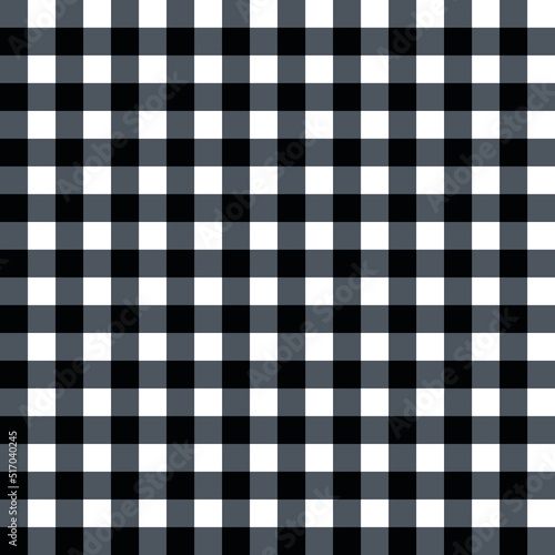 black and white gingham vector checkered seamless pattern