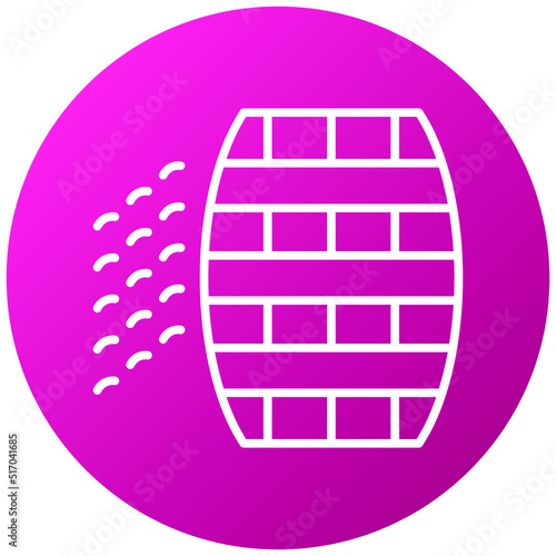 Barrel Leak Icon Style