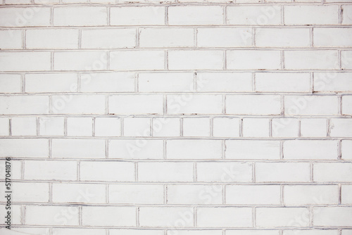 White brick wall - vintage abstract background, design element