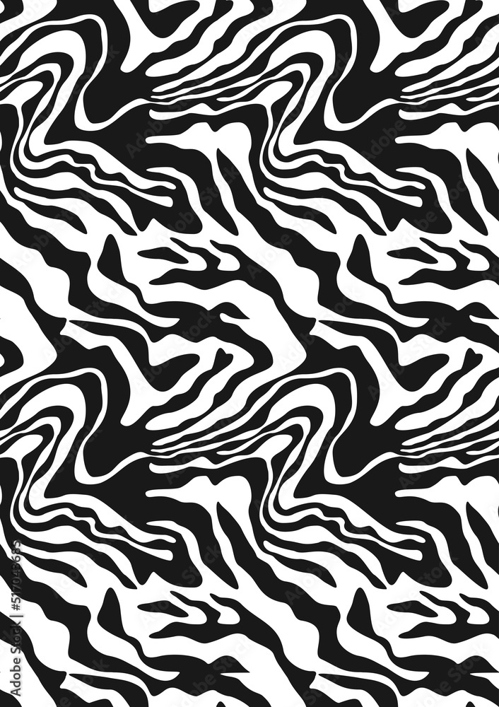 Animal pattern zebra black stripes off white background vector seamless pattern. Textile print
Animal pattern zebra black stripes off white background vector seamless pattern. Textile print