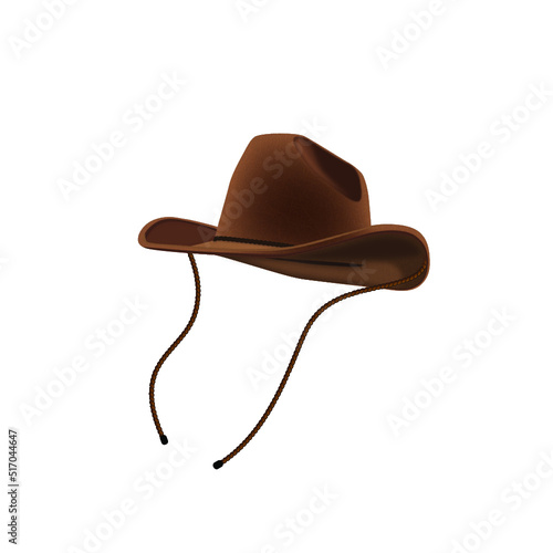 Country Western Cowboy Hat Icon Isolated