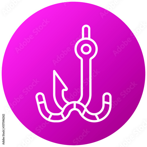 Bait Fishing Icon Style