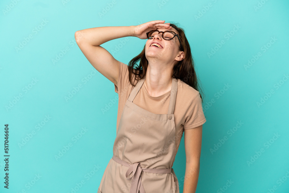 Restaurant waiter has realized something and intending the solution Restaurant waiter has realized something and intending the solution