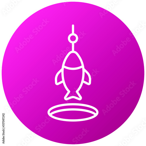 Ice Fishing Icon Style