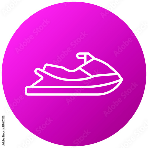 Jet Ski Icon Style