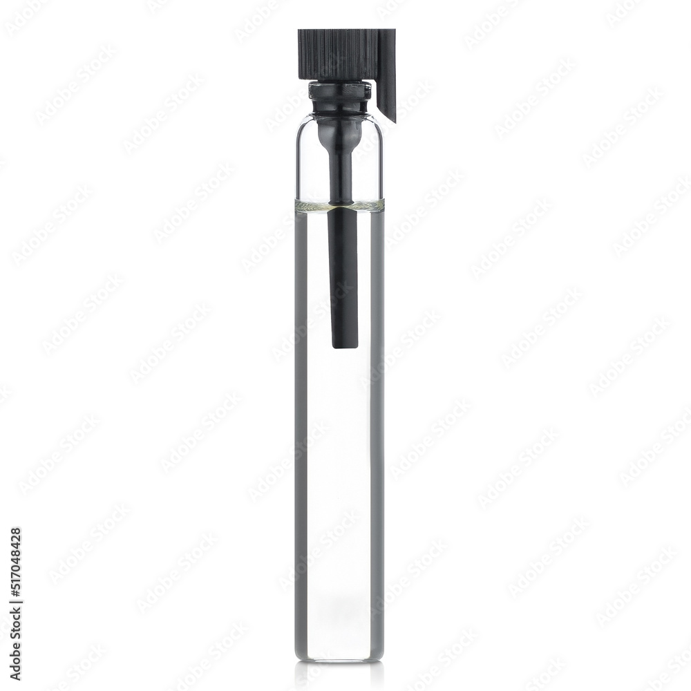 Perfume sample mockup isolated on white background Perfume sample mockup isolated on white background