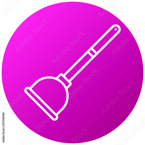 Toilet Plunger Icon Style