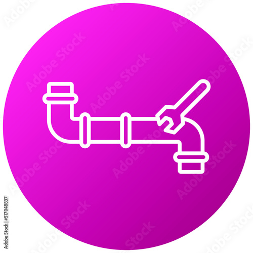 Pipe Fixing Icon Style