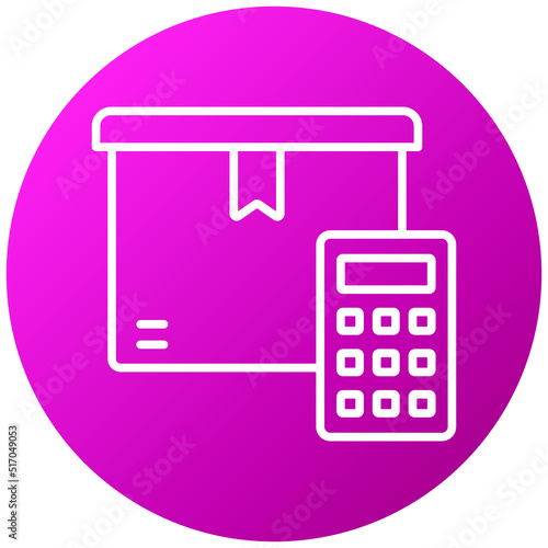 Delivery Costs Calculator Icon Style