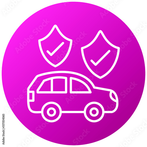 Car Insurance Icon Style
